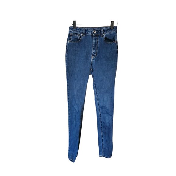 GU Womens Blue High-Waisted Skinny Jeans Size 29 - Picture 1 of 3